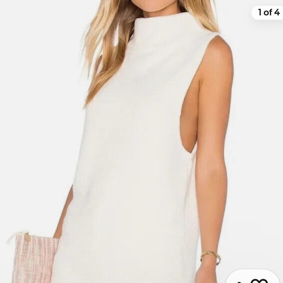 Free people Isla Ottoman Tunic, white, size xs - Picture 2 of 6